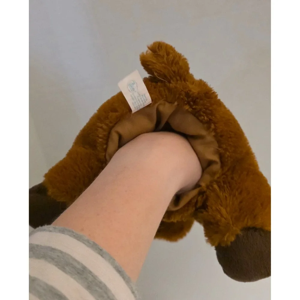 Wishpets Myra Moose Puppet Plush Stuffed Animal Brown Preowned Soft‎ Toy